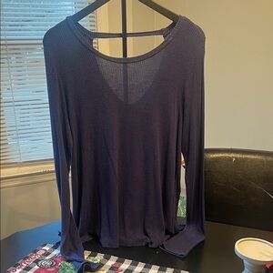 Aeropostale Deep Blue Long Sleeve Top
